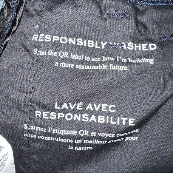 FRAME Oleat Wide Leg Denim Chino Pants Dark Rinse Wash Size 31 NWT - Picture 12 of 13